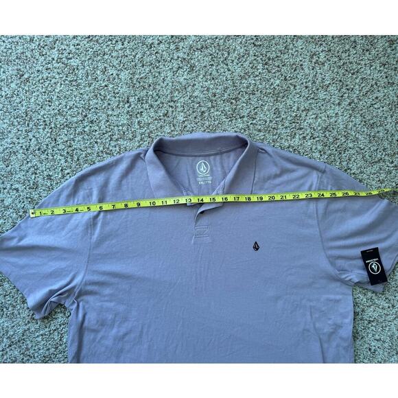 NWT - VOLCOM pull over polo shirt, size XXLarge, Purple/Gray color - Picture 6 of 9
